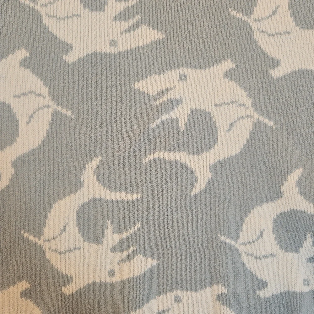 Stella McCartney Kids 100% Cotton Shark Sweater Sweatshirt Blue Size 12yrs - Picture 3 of 10